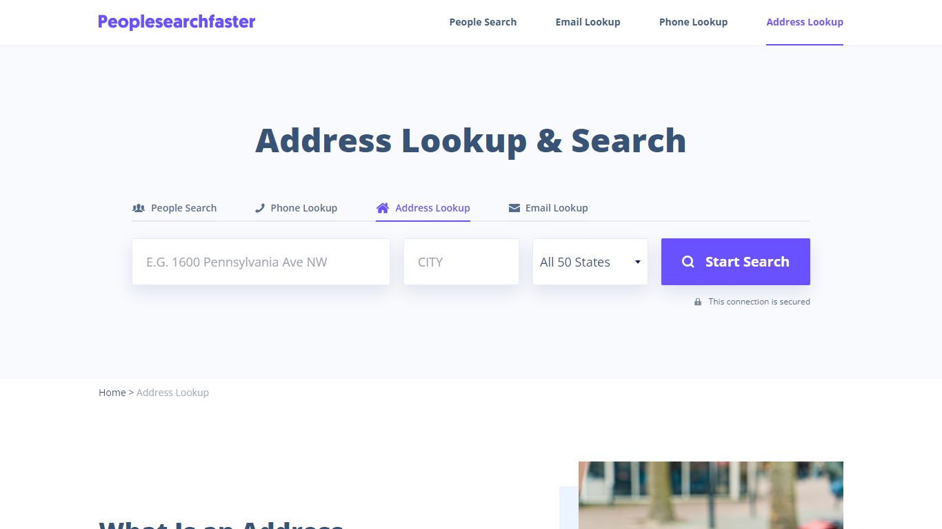 Address Lookup & Search - People Search Faster